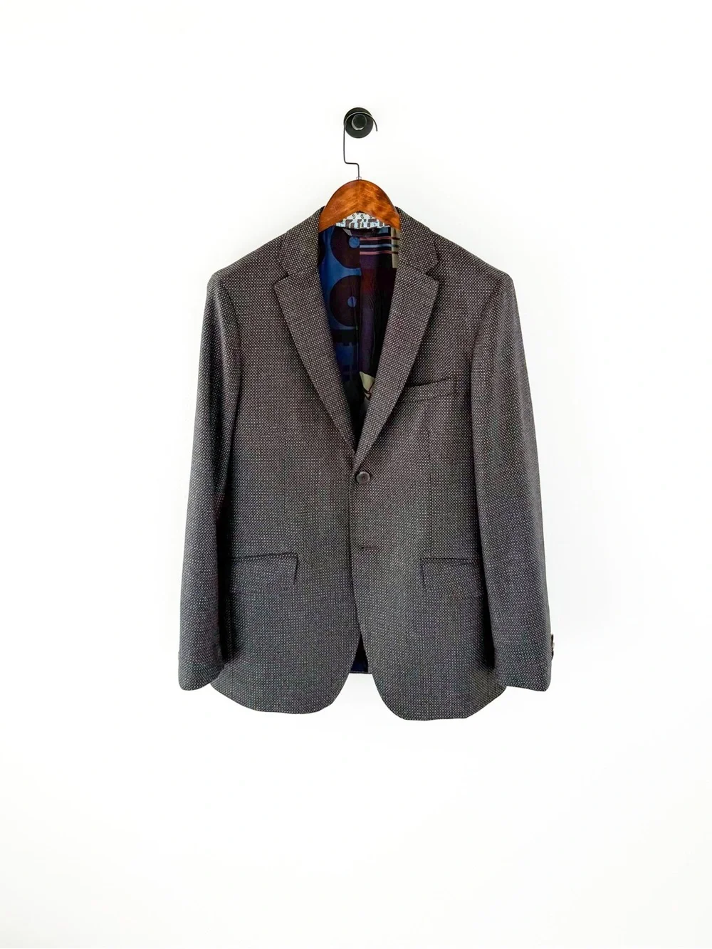 NEW Etro SIlk Wool Blazer Men's Dark Green Blue Black Textured Sport Coat 40R